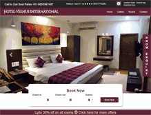 Tablet Screenshot of hotelveenus.in